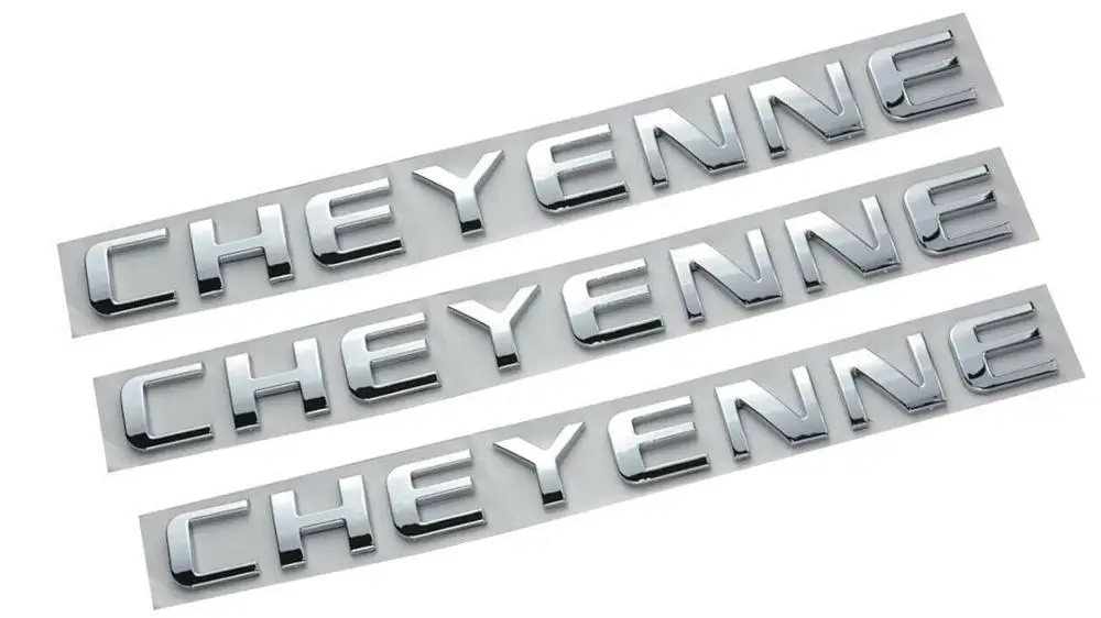 

3x Chome Cheyenne Emblem Letter Badge For Cheyenne