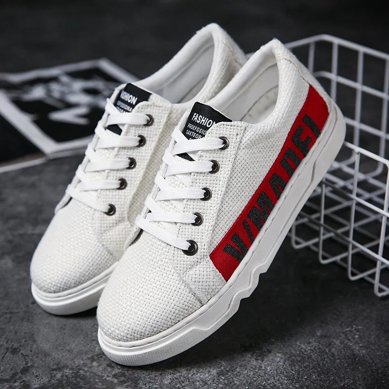 2018 Mens Casual Shoes Fashion Sneakers Spring Autumn New Student Low Cut Lace Up Flats Running Skateboarding Promotion | Обувь