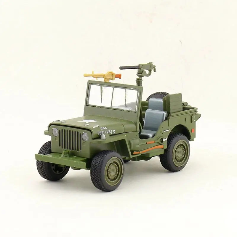 Моделирование 1:24 военная модель автомобиля из сплава Уиллис, звук и свет оттяните назад Подарочный металлический внедорожный автомобиль модель
