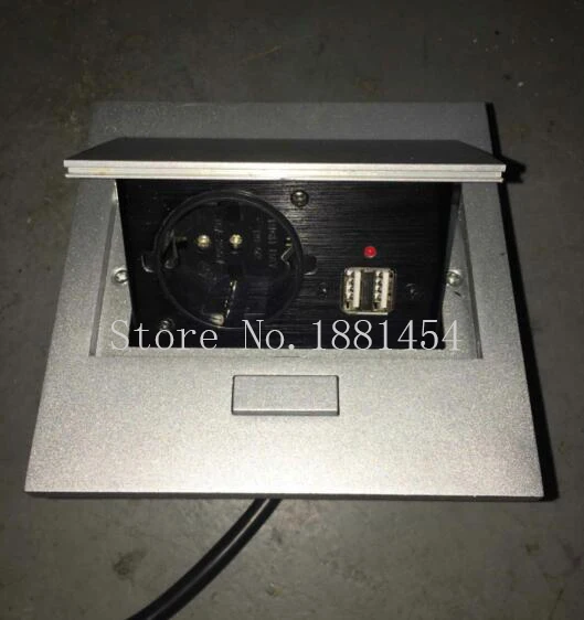 Новинка 2019 маленькое всплывающее гнездо 1 * ЕС мощность + 2 Зарядка USB красный