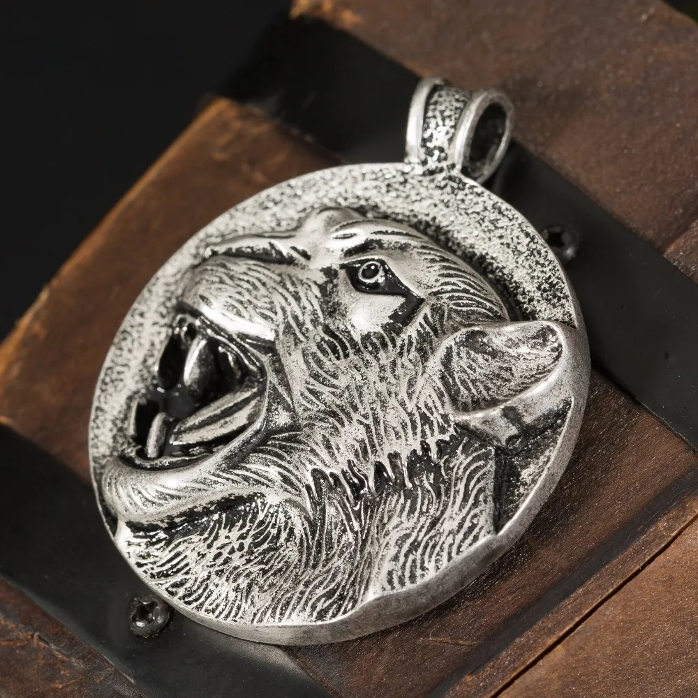 Славянский большой кулон амулет Cheetah Глава Тотем Викинг языческие украшения