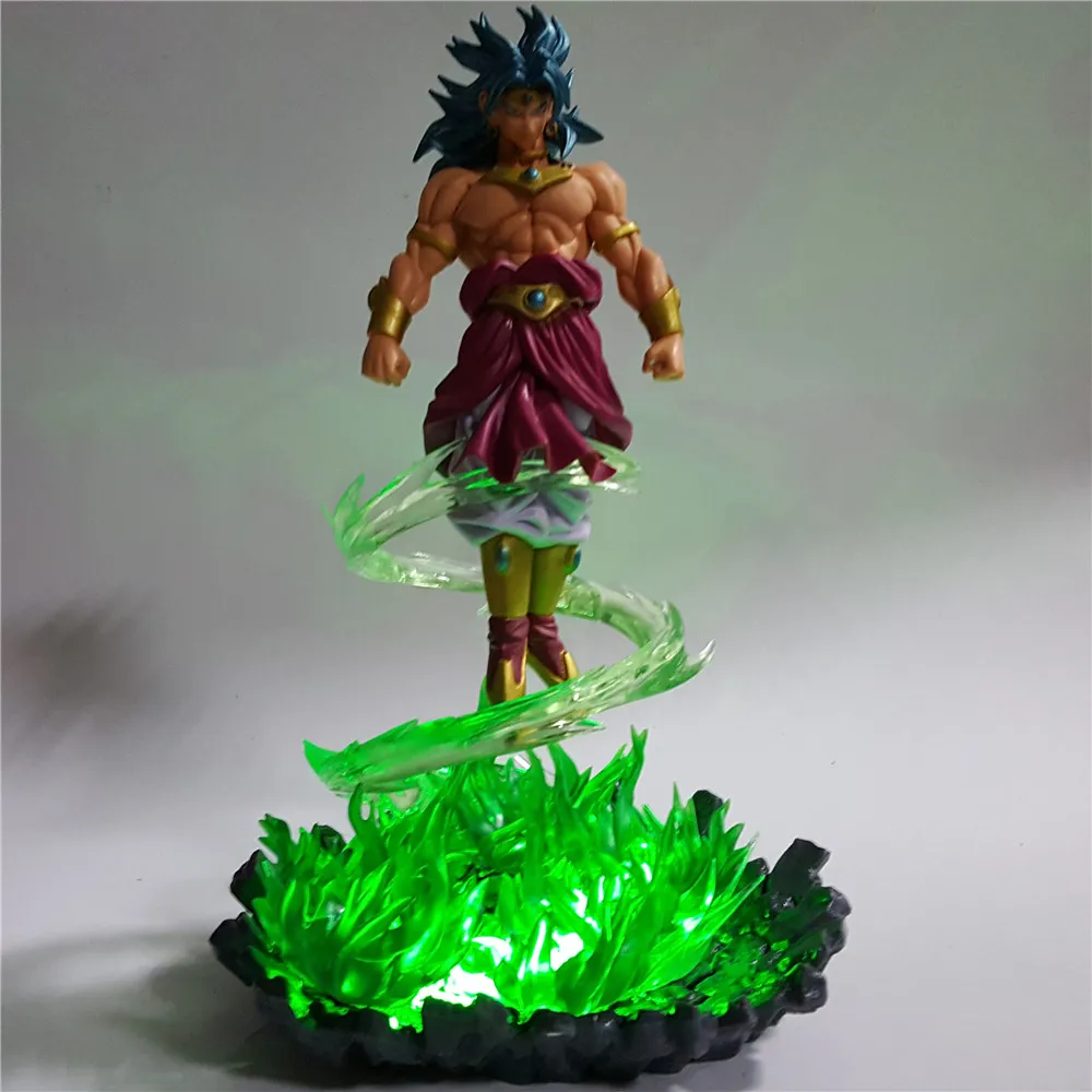 Dragon Ball Z figonas De accci N Broli DIY ночной Светильник Dragon Ball Lampara Green power Аниме Фигурка супер Broli модель детские подарки