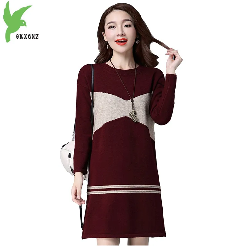 Новинка Осень-Зима Женский вязаный свитер модная Корейская версия Свободный