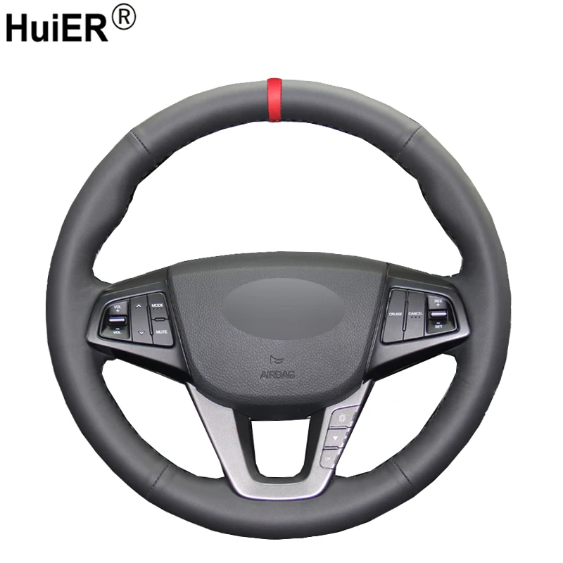 HuiER ручное Пришивание яркий красный дышащий нескользящий маркер для Hyundai Mistra 2013