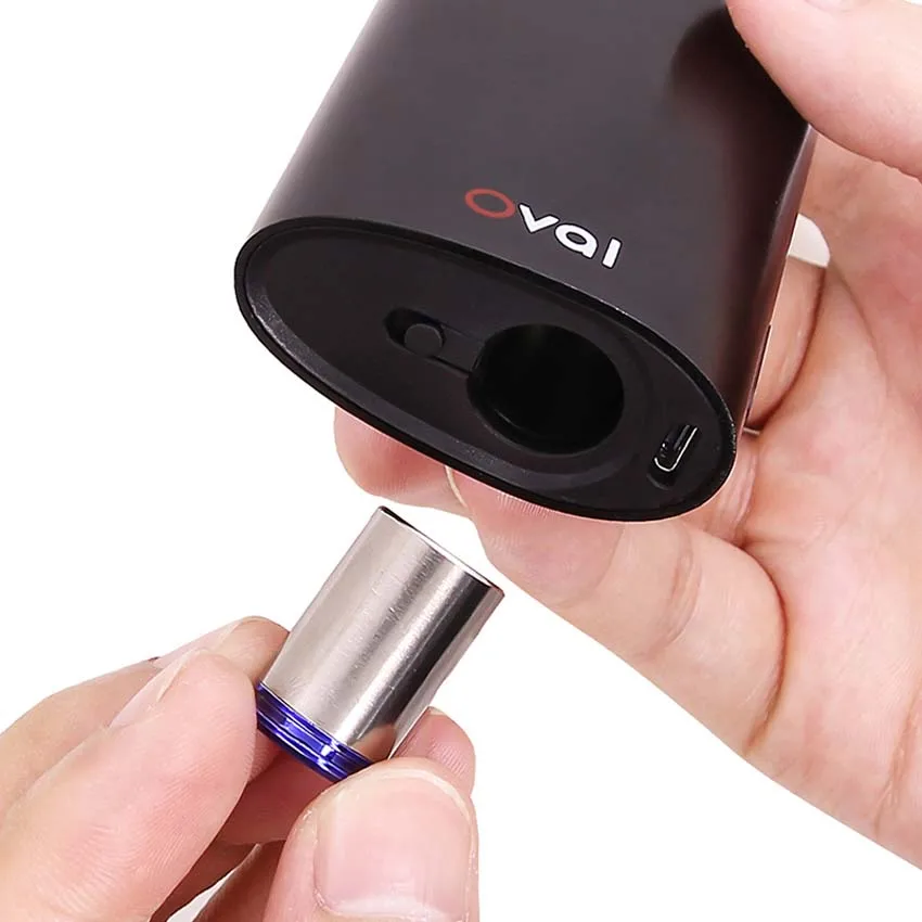 Оригинальный Kingtons Овальный сухой травяной воск испаритель комплект 1600 мАч vape