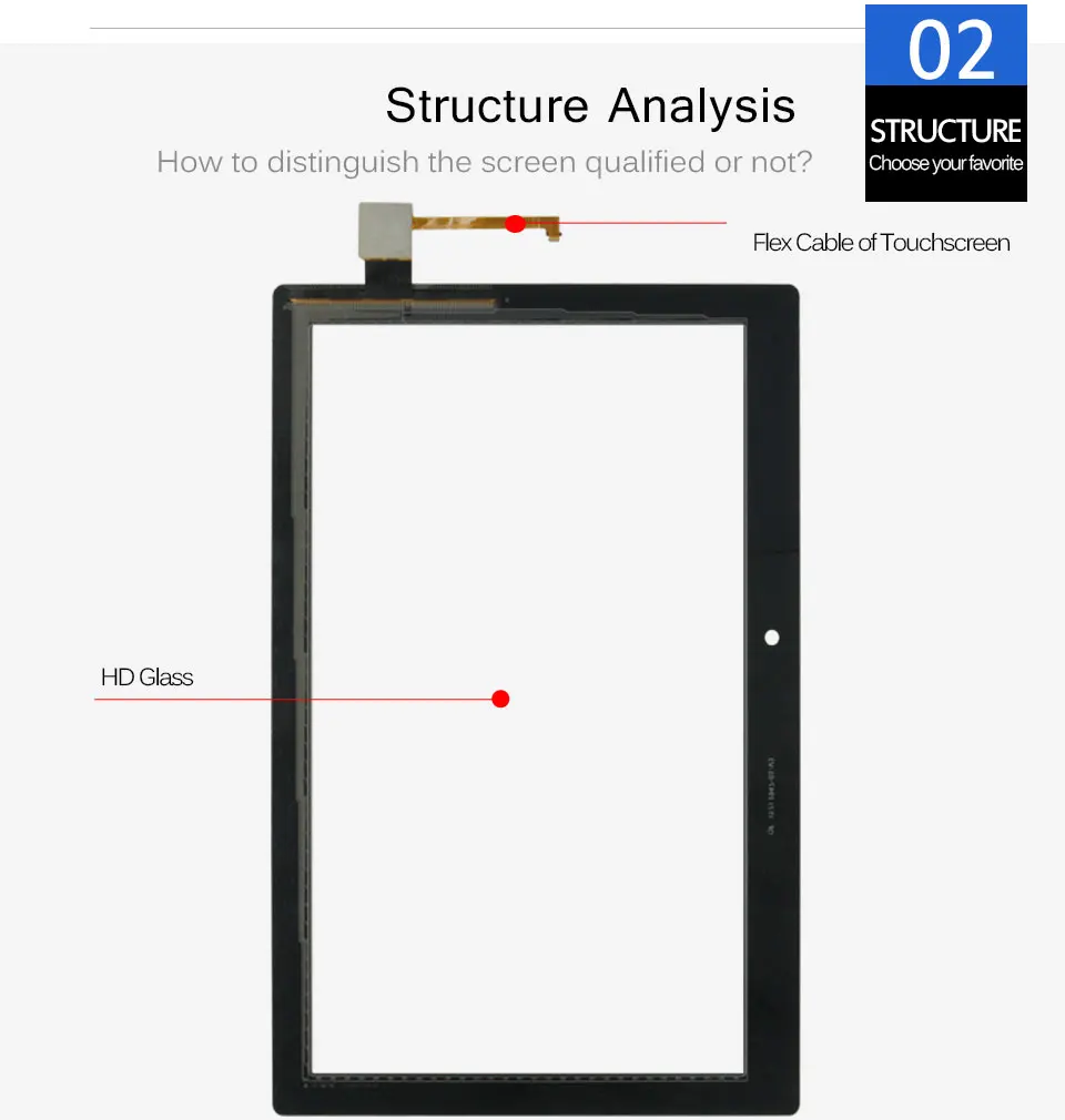 Srjtek 10," для lenovo Tab 2 A10-70 A10-70F A10-70L Сенсорный экран планшета Панель Сенсор внешний Стекло планшетный ПК Запчасти для авто
