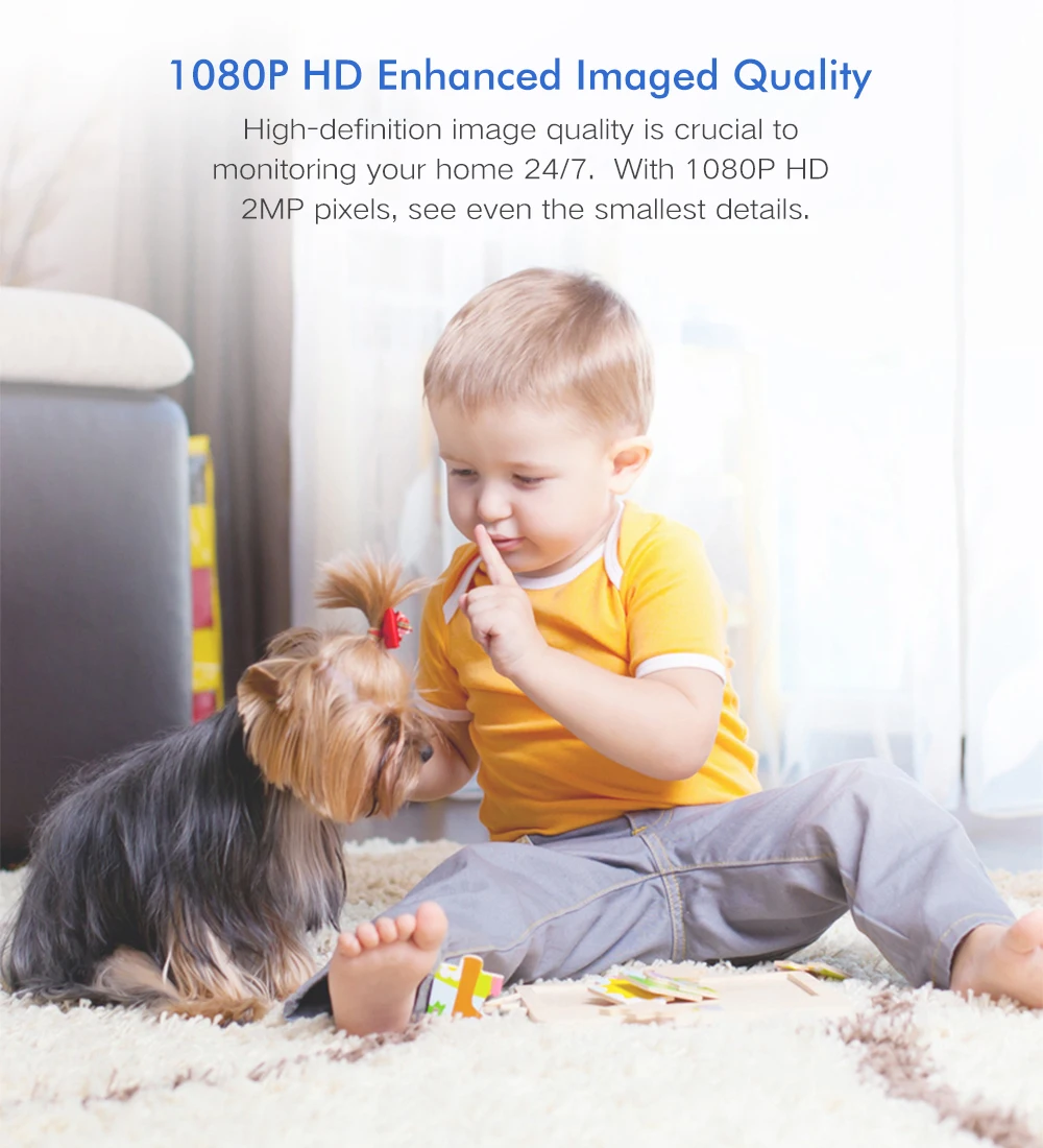 SDETER 1080P Беспроводная ip-камера, камера безопасности, Wifi, поддержка YI, облачная панорама/наклон/зум, ИК, ночное видение, отслеживание движения, P2P Cam, 2MP