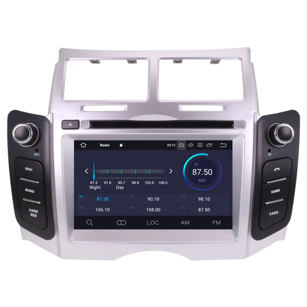 Автомобильный DVD плеер Andriod 10 0 для Toyota Yaris 2005 2011 автомобильное стерео