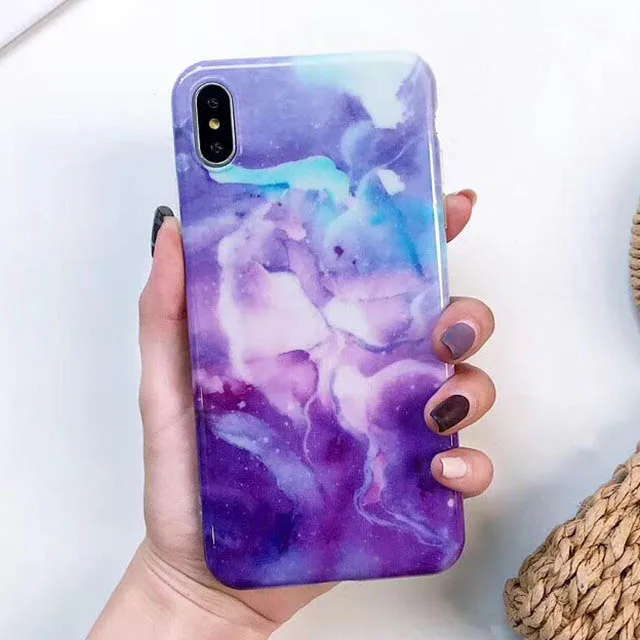 Style 4 Отсутствие гладкой красочные мрамора, гранита и других видов камней, для мобильного телефона, чехлы для iphone, 11 11Pro Max X XS Max XR 7 8 Plus, 6, 6 S, мягкий IMD задняя крышка - Цвет: Style 4