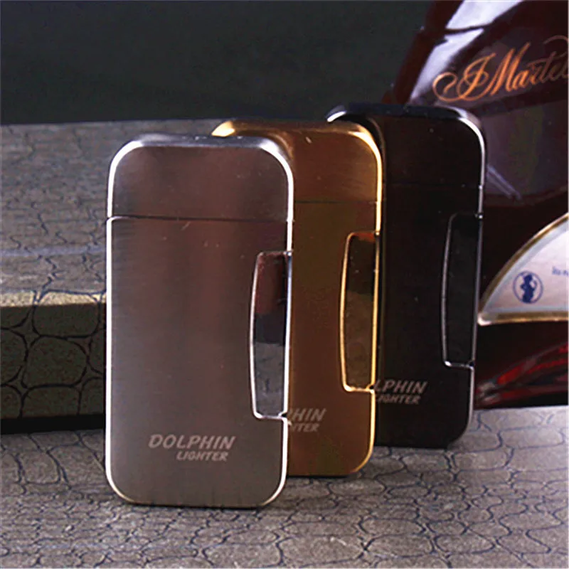 

Gas Cigar Torch Turbo Lighter 1300 C Jet Free Nozzle Flame Switch Windproof Pipe Cigar Lighter Grinding Wheel Butane Gas Lighter