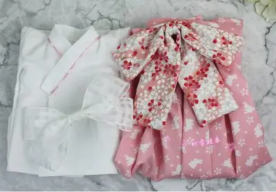Розовый 1/4 1/3 масштаб BJD японская юката Инуяша аксессуары для кимоно для BJD/SD куклы, не включены куклы, обувь, парик и другие A0307 - Цвет: Розовый