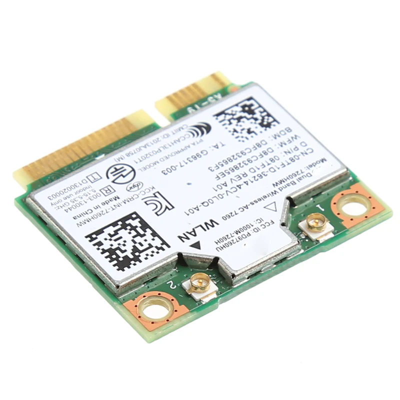 Bluetooth- 4.0  - PCI-E  Intel 7260 AC  DELL 7260HMW