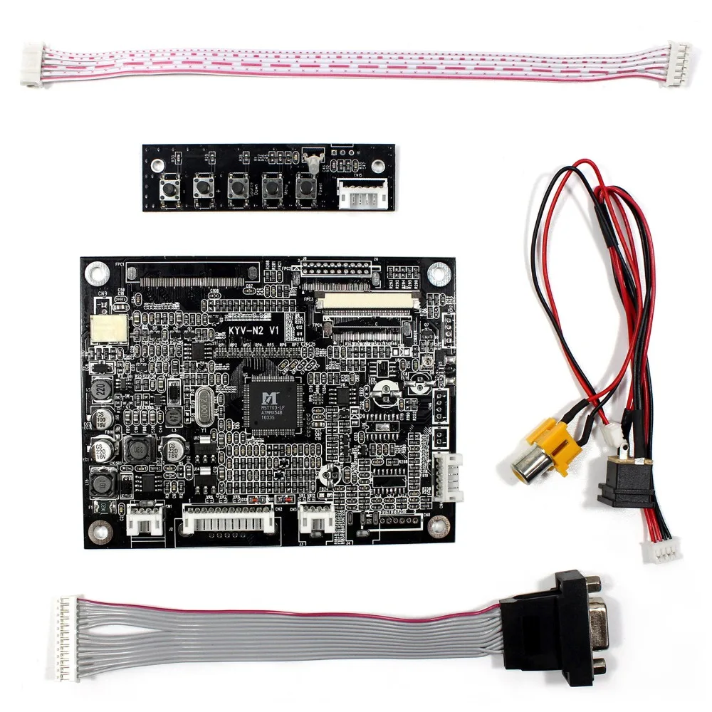 Плата контроллера VGA AV LCD работает для 8-дюймового 800x600 AT080TN52 EJ080NA-05B ЖК-экран |