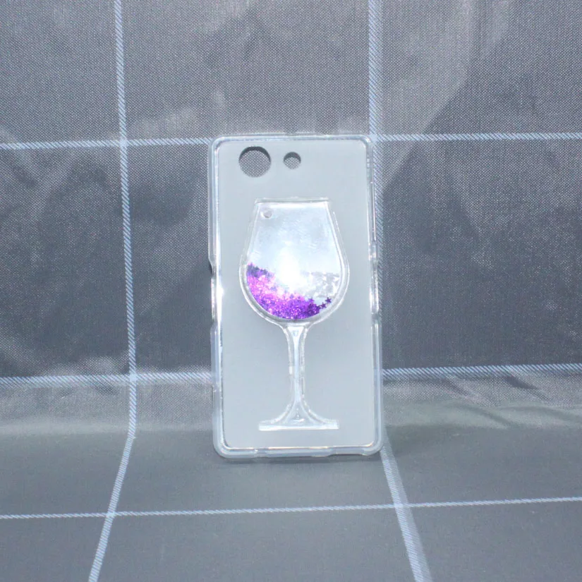 Чехол для телефона Sony Xperia Z 3 Compact Z3 mini 3D Cup с динамическим жидким сияющим песком и
