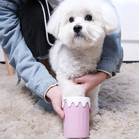 dog paw cleaner cup silicone combs portable pet foot washer cup paw clean brush quickly wash dirty cat foot cleaning bucket
