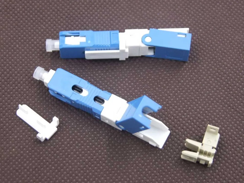 GONGFENG 100 шт. Новый SC оптический Волоконно Быстрый Соединитель FTTH SC/UPC б/у волоконно