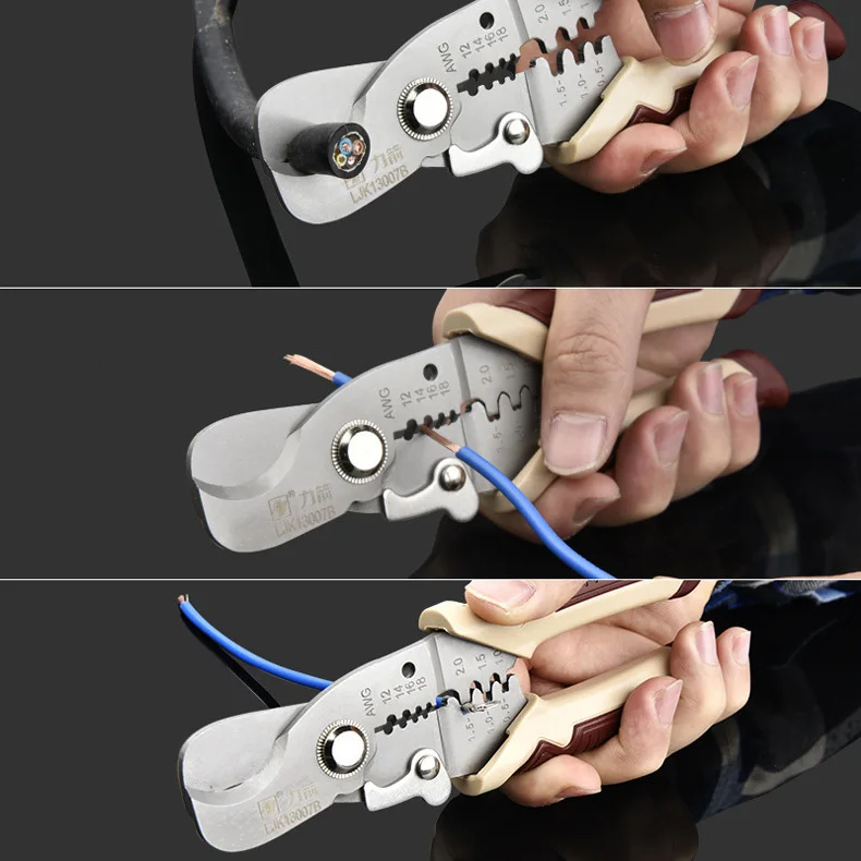 Многофункциональный инструмент для зачистки проводов обжимные Электронные
