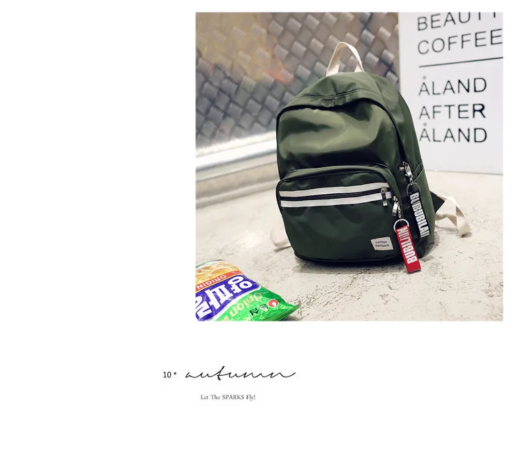 Японский Харадзюку сплошной цвет ulzzang backbag дикая кисть уличная Студенческая сумка стример женский рюкзак