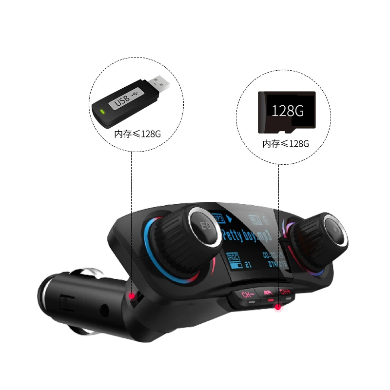 Автомобильный FM-модулятор Bluetooth с двумя USB-портами | Автомобили и мотоциклы