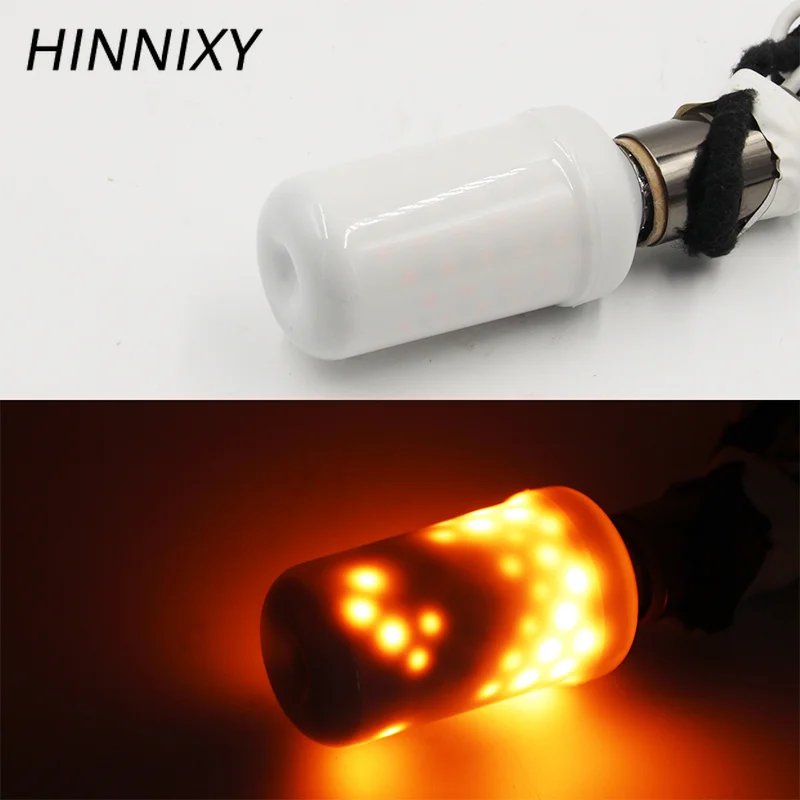 Hinnixy LED лампа пламени E27 E14 G4 огнеупорный эффект лампы 100в 220в 12В теплый белый 1300 к