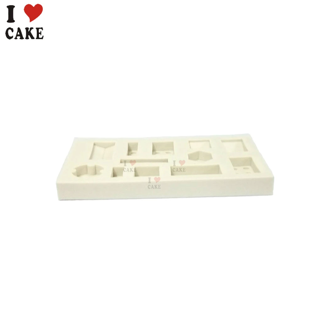 Новая силиконовая форма для украшения торта Lego 3D шоколада кекса инструменты