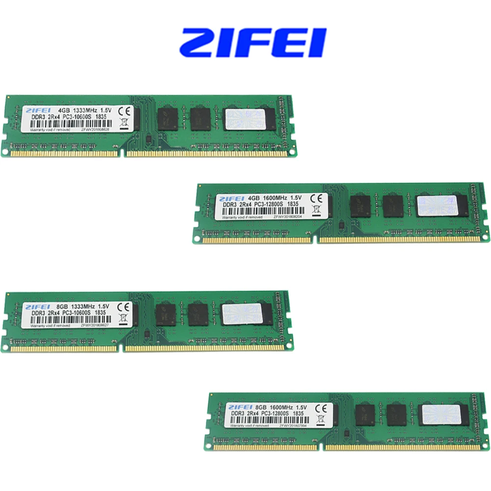 ZiFei ram DDR3 8G 16G 1333MHz PC3-10600 1600MHz PC3-12800 240Pin DIMM настольная память только поддержка AMD