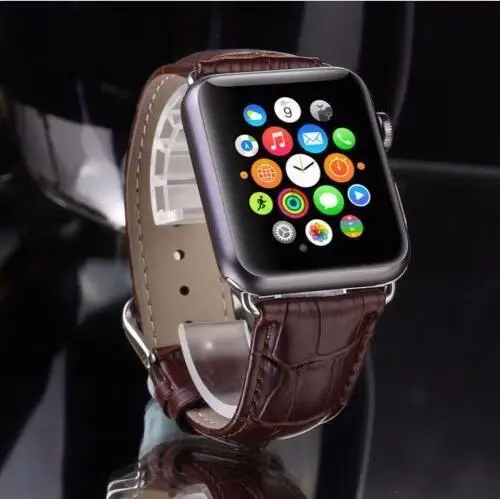 Роскошный кожаный ремешок для наручных часов замены Apple Watch iwatch 38 42 мм версия|iwatch