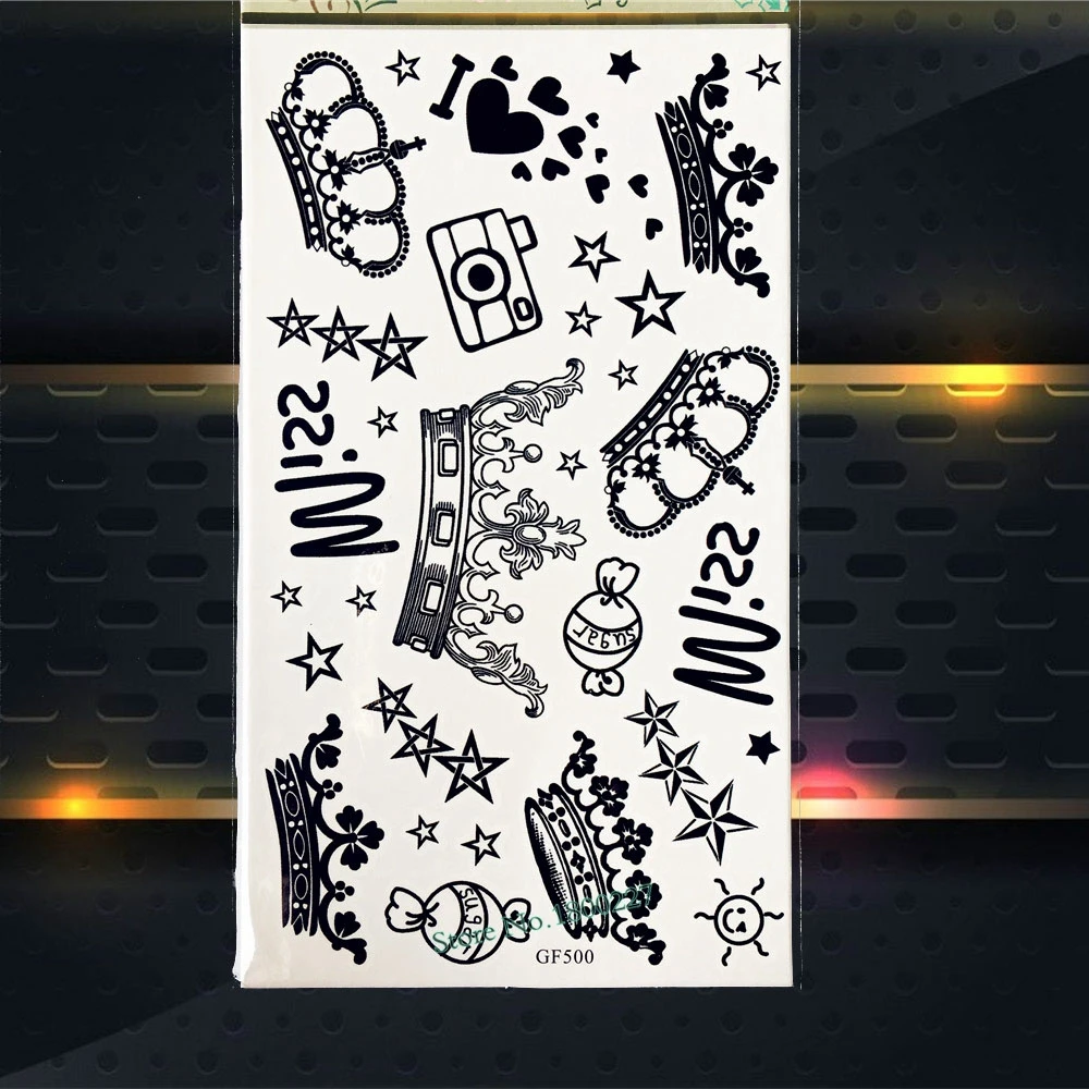 3D яркие волк зверь Временные татуировки дети Для мужчин Средства ухода за кожей