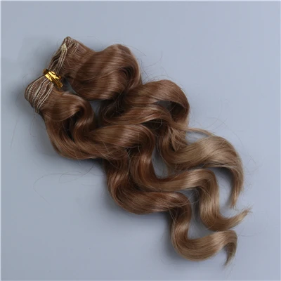 Модные BJD Кукла женские аксессуары для волос куклы 15*100 см парик для куклы-ребенка вьющиеся с высоким уровнем Температура синтетическое волокно, подарки для детей - Цвет: T-Color 04