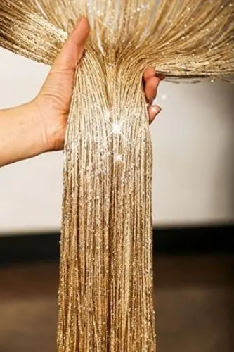 New Shiny Tassel Flash Silver Line String Curtain Window Door Divider Sheer Valance Home Decoration 0.95x1.95m | Дом и сад