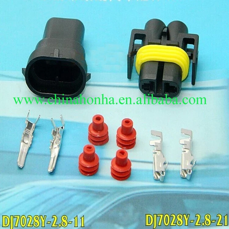 50 шт. для Delphi 2 Pin Kit Женский штекер 880 разъем противотуманной фары светильник 11 H8 H9