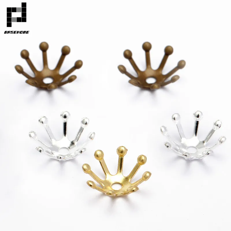 

BASEHOME 100 шт. 10 мм винтажные филигранные ювелирные изделия разделитель цветы мотив Подвески россыпью бусины Концевики для DIY ювелирные аксесс...