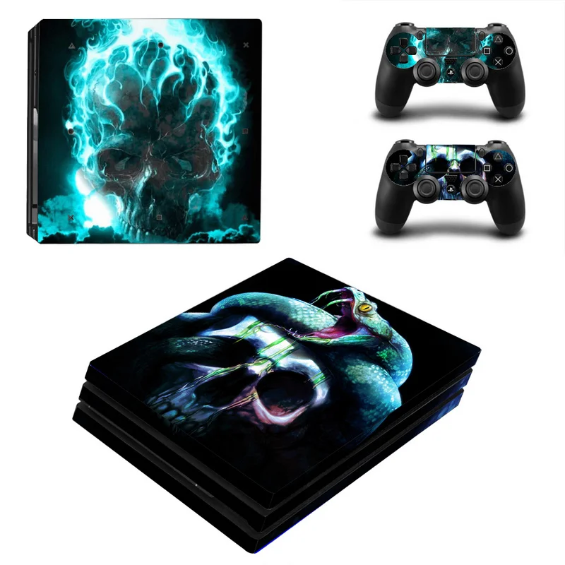 Виниловая наклейка для Sony PS4 Pro чехол контроллер Playstation 4 на консоль + 2 наклейки