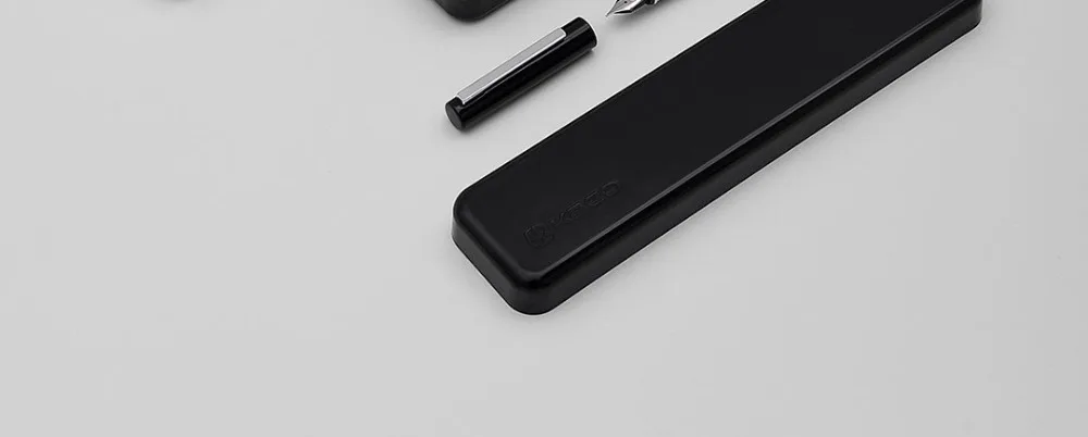 Xiaomi Mijia KACO, роскошная черно-белая авторучка, набор, 0,3 мм, EF перо, стальные чернильные ручки для простого бизнеса, подарок