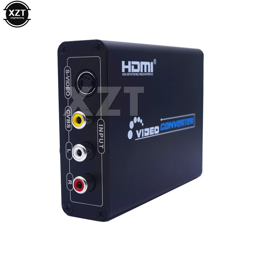 Горячий HDMI в AV S-Video CVBS видео преобразователь SVIDEO + S переключатель адаптер HD 3RCA