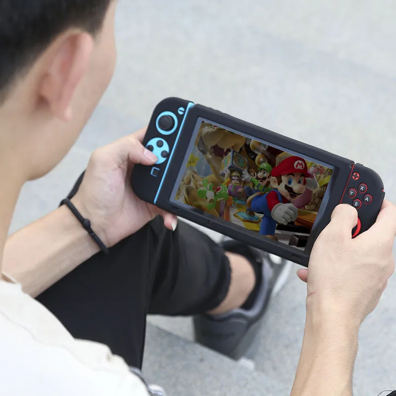 Мягкий силиконовый защитный чехол BUBM/Seperate Body Case/Grip Cover для nintendo Switch NS Console с