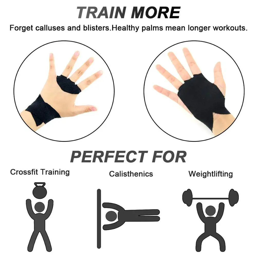 AUPCON Hand Grips Gloves & Protection - Gymnastics Pull ups Tape Non-Slip Cross Training | Спорт и развлечения
