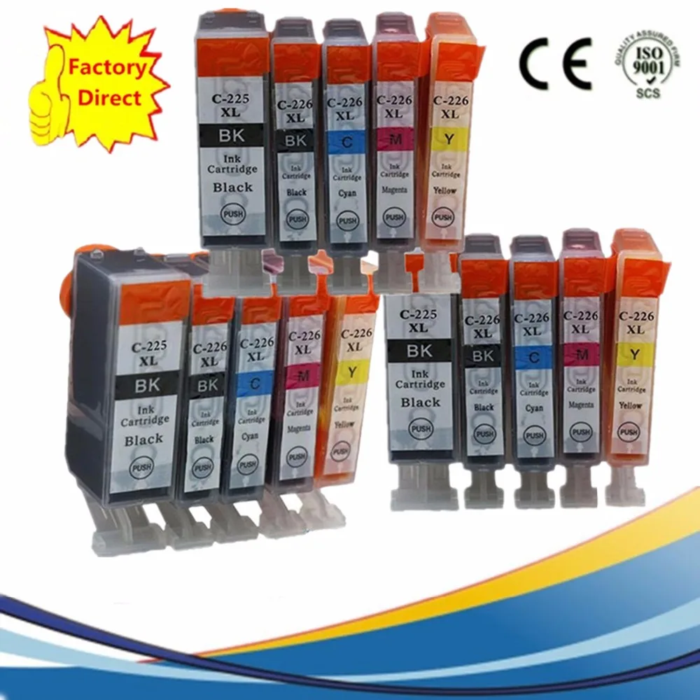PGI225 PGI 225 XL CLI 226 225XL Замена чернильных картриджей для Canon Pixma MG8120B MG8220 MX882 MX892 IX 6520|ink