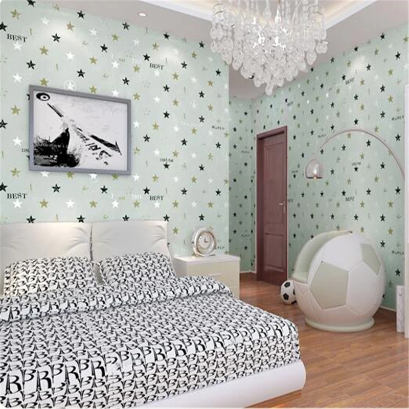 

wellyu Children room wallpaper wallpaper non - woven wallpaper warm cartoon wallpaper papel de parede para quarto behang