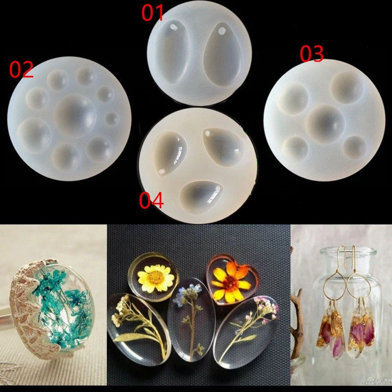 Silicone Mold hemisphere Cabochon pendant Resin Mould handmade DIY Jewelry Making epoxy resin molds | Украшения и аксессуары