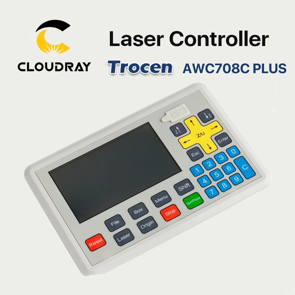 Лазерный контроллер Cloudray Trocen Anywells AWC708C PLUS Co2 система для лазерной резки гравер