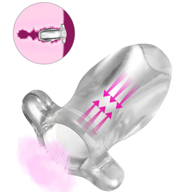 2 размера полые анальные пробки расширяющийся Вибратор Вагина анус Снуп