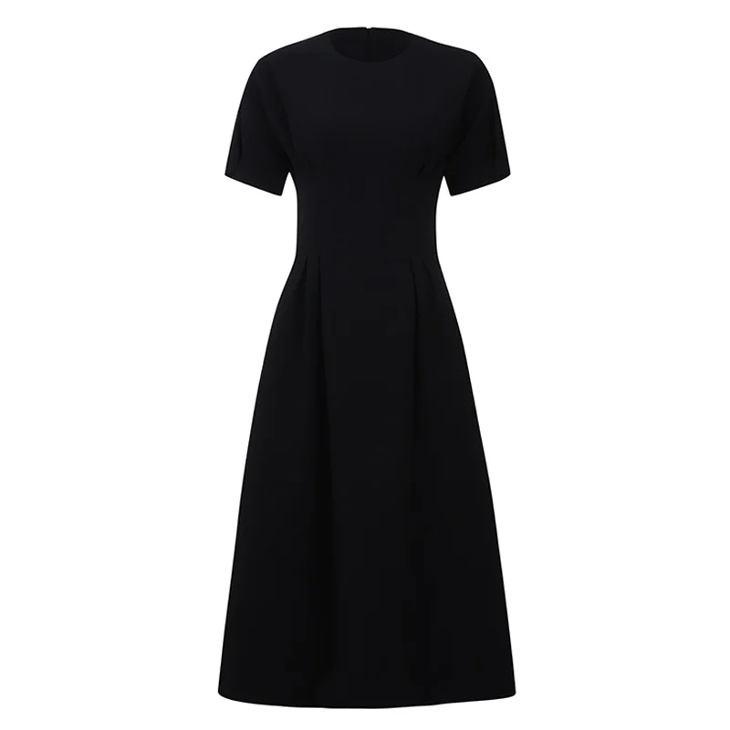 Женское облегающее платье Max Spri офисное ТРАПЕЦИЕВИДНОЕ ПЛАТЬЕ с круглым вырезом