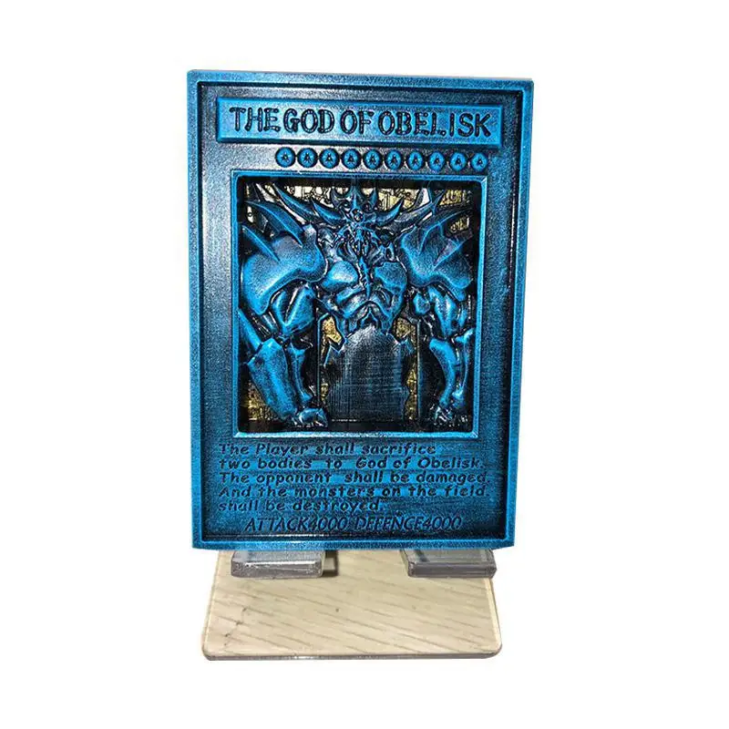 YU GI OH золотая карта, металлическая карта, местная английская TCG LC01, три волшебных Бога, издание VOL, коллекционная карта, детские игрушки, подарки - Цвет: a
