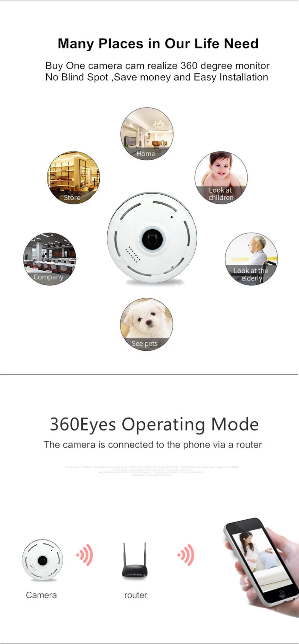 ZILNK облачная wifi ip-камера 360 градусов панорамная камера 960 P HD беспроводная безопасность CCTV Обнаружение движения ночное видение рыбий глаз