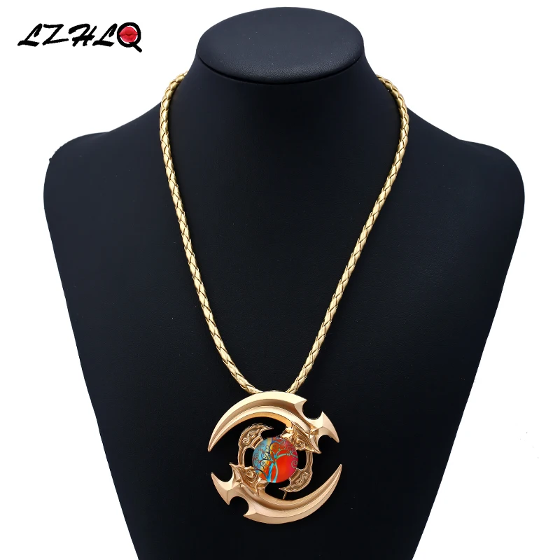 LZLQ новый гироскоп длинное массивное ожерелье для женщин 2017 передовая Кожа