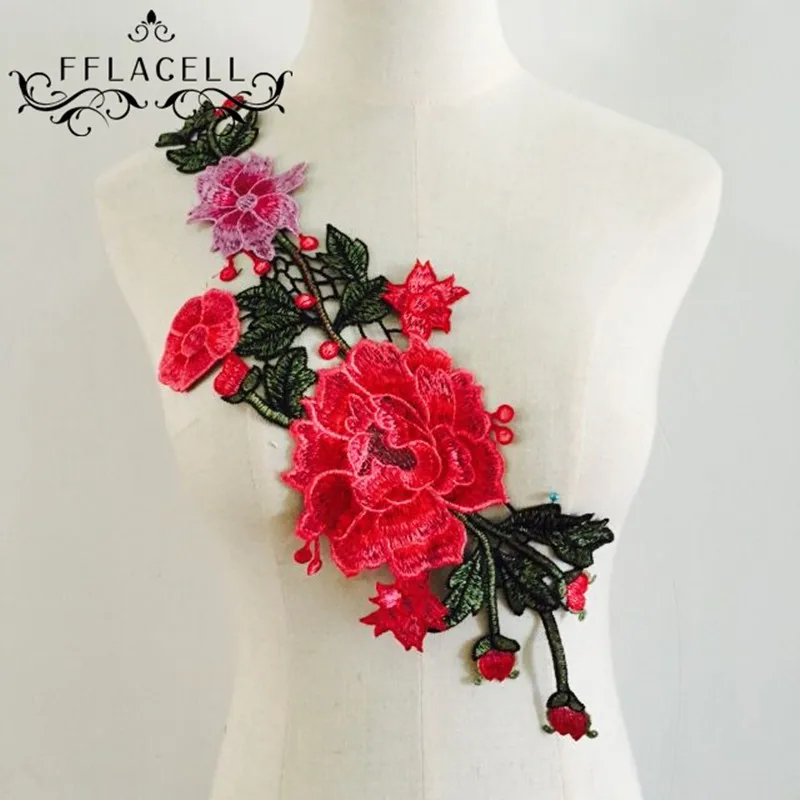 1 шт. цветочный воротник для шитья Милая Аппликация значок с вышивкой свадебной