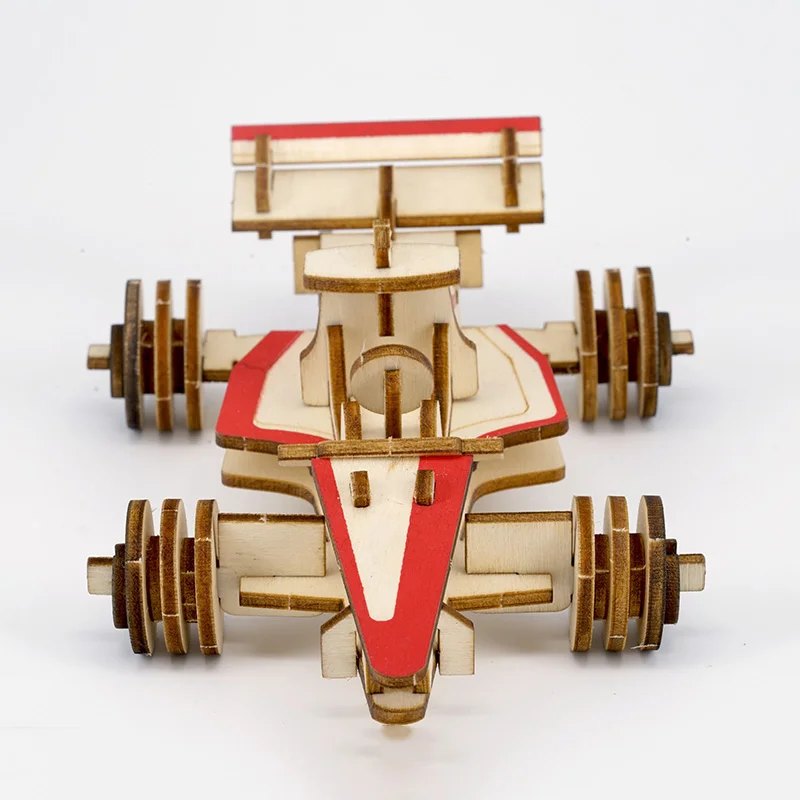 Формула гоночная игрушка для мальчиков DIY деревянная 3D модель игрушки детей hobi