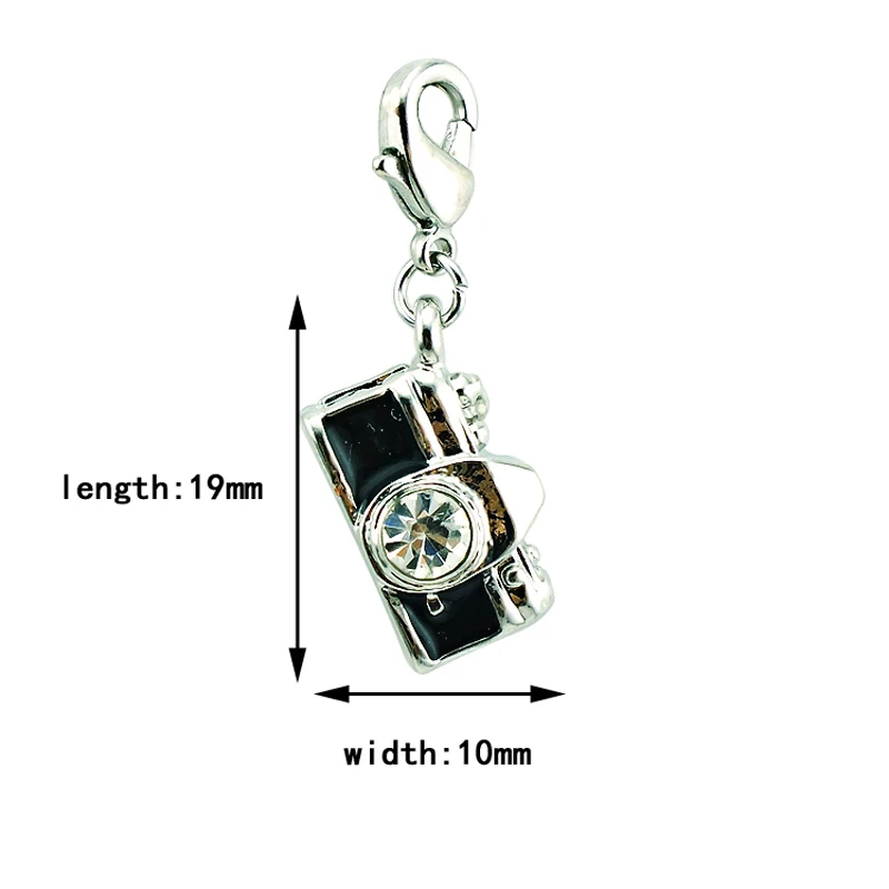 JINGLANG Новинка модная застежка-карабин подвеска Стразы камеры Подвески DIY из