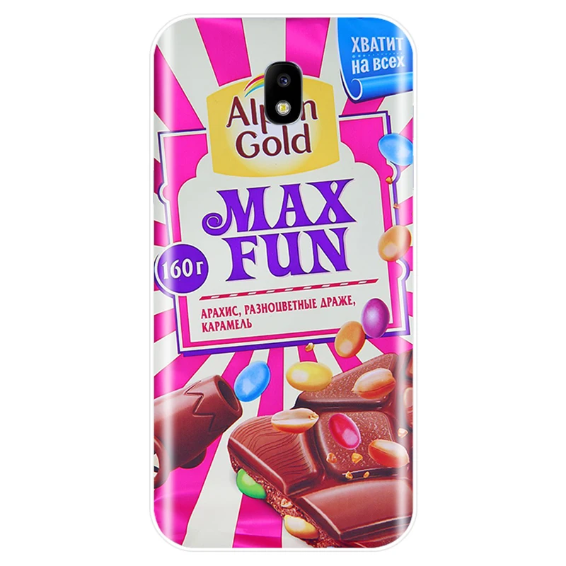 Шоколадный русский чехол для телефона Samsung Galaxy J5 J7 2016 J3 2017 J7PLUS J7MAX J4 J6 J8 2018 J3PRO |